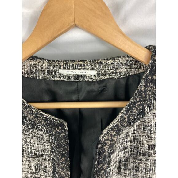T Tahari Tweed Blazer Size 6 - Picture 3 of 6